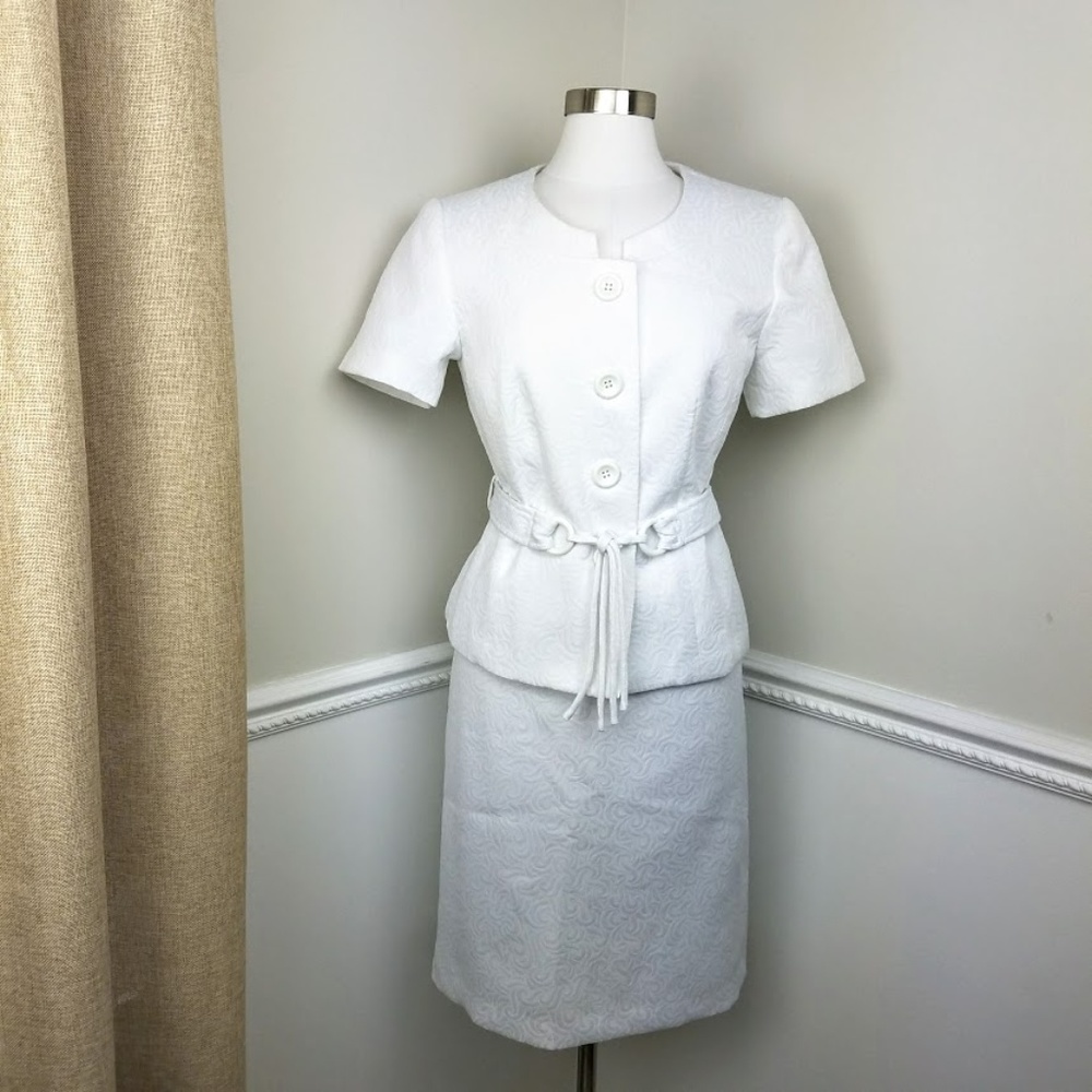 NWOT J. Rose Suit Short Sleeve Belted Summer Suit